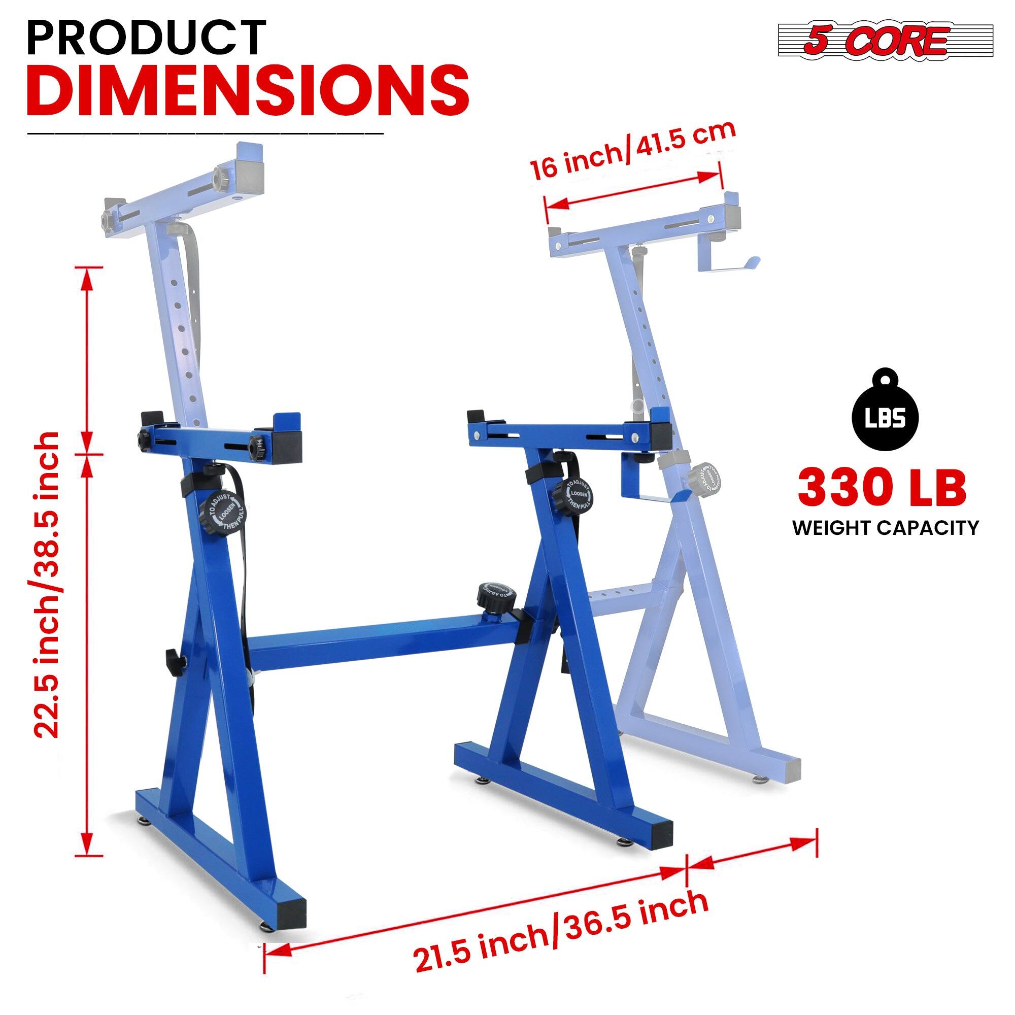 PRODUCT DIMENSIONS

- 16 inch/41.5 cm
- 22.5 inch/38.5 inch
- 21.5 inch/36.5 inch

5 CORE

WEIGHT CAPACITY

330 LB