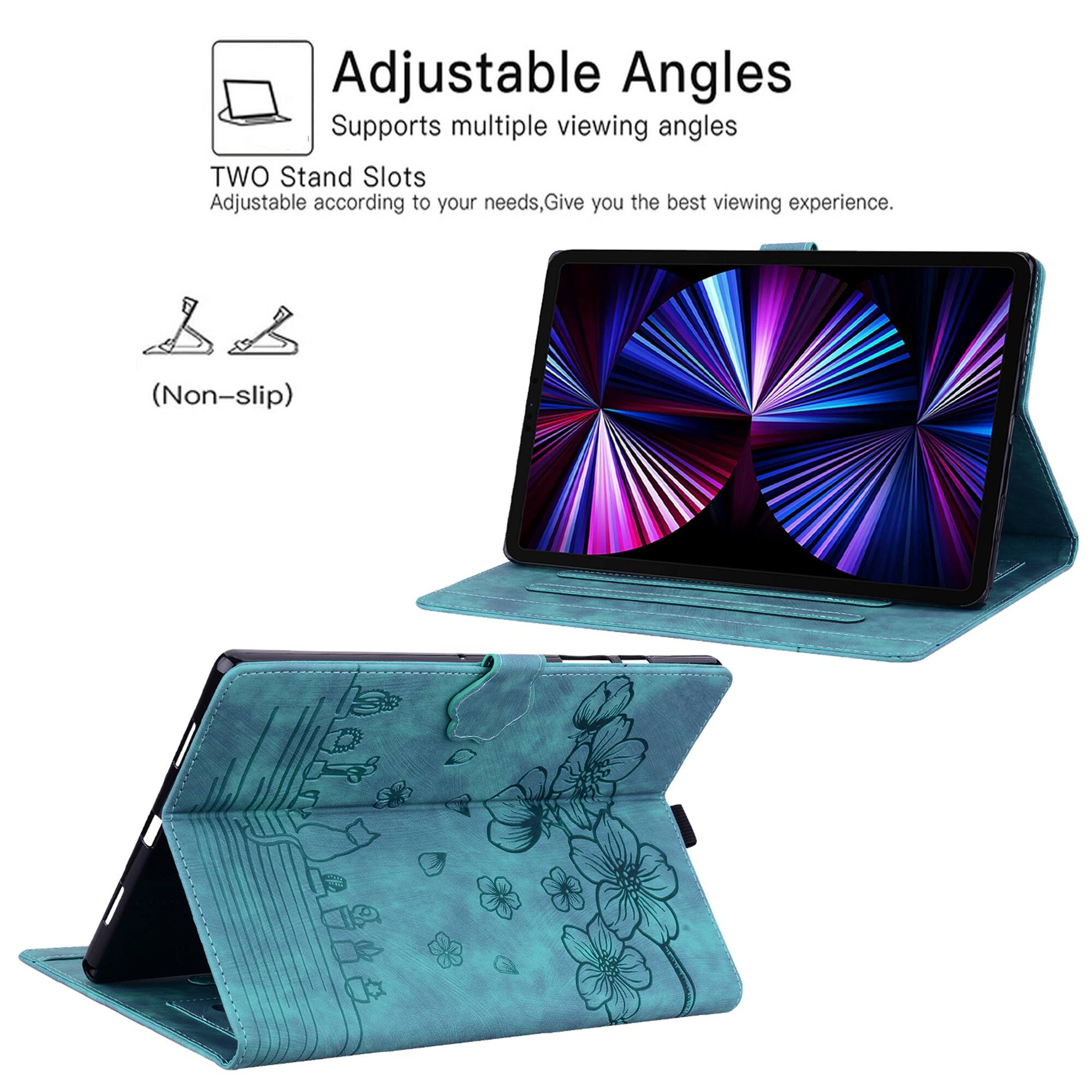Adjustable Angles  
Supports multiple viewing angles  
TWO Stand Slots  
Adjustable according to your needs, Give you the best viewing experience.  
(Non-slip)