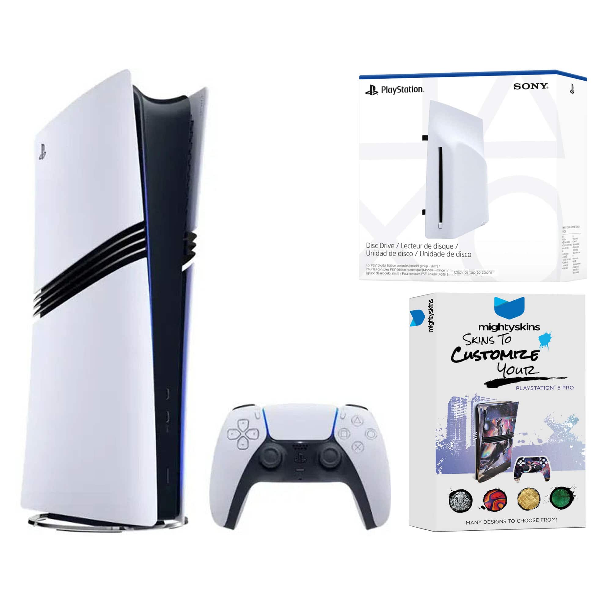 その他 PlayStation 5 Pro PlayStation 5 Pro Digital Bundle with Disc Drive and MightySkins