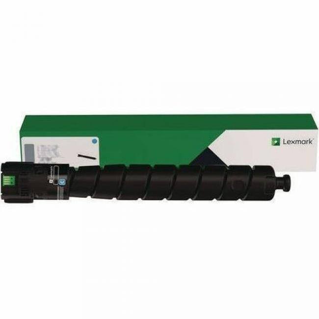 Front. Lexmark - CS943 CYAN 26K TONER CARTRIDGE - Cyan.
