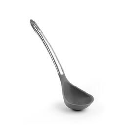 Cuisipro - Silicone & Stainless Steel 12.25-Inch Ladle - Gray