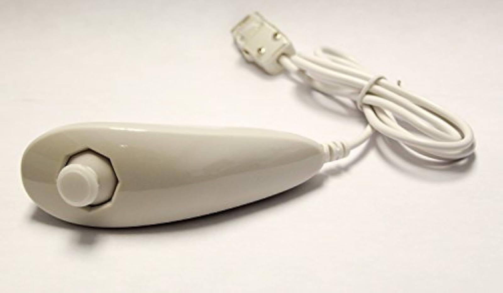 Front. Mars Devices - Replacement Nunchuk Controller for Wii White - White.