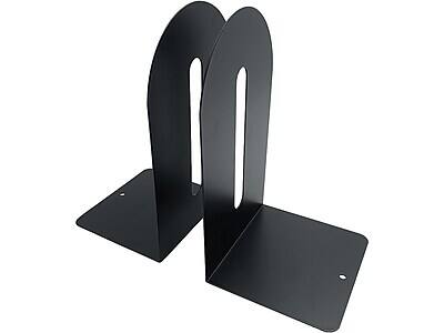 Alt View 2. Huron - Huron Steel Book Ends, 9"H, Black (HASZ0091) - Black.