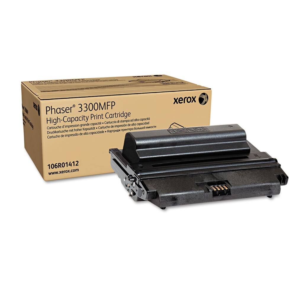 Xerox Phaser 3300MFP High-Capacity Print Cartridge  
Cartouche d'impression de grande capacité  
Cartuccia d'impresion de alta capacidad  
Druckkarte mit höherer Kapazität  
Cartucho de impresión de alta capacidad  
Картридж для принтера большой емкости  

106R01412  
www.xerox.com