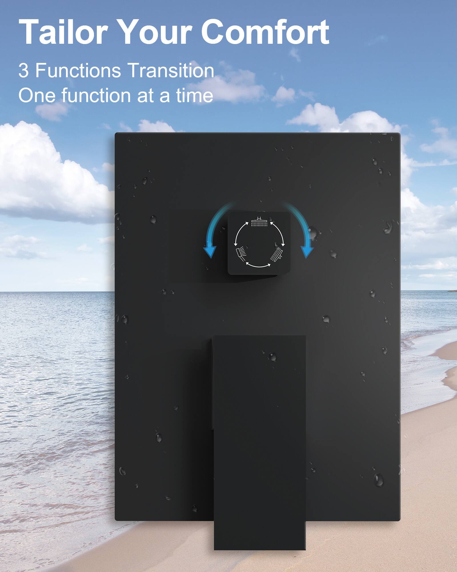 Tailor Your Comfort  
3 Functions Transition  
One function at a time