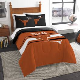 Sweet Home Collection - NCAA Texas Longhorns Comforter & Pillow Sham Set- Full/Queen - Multicolored