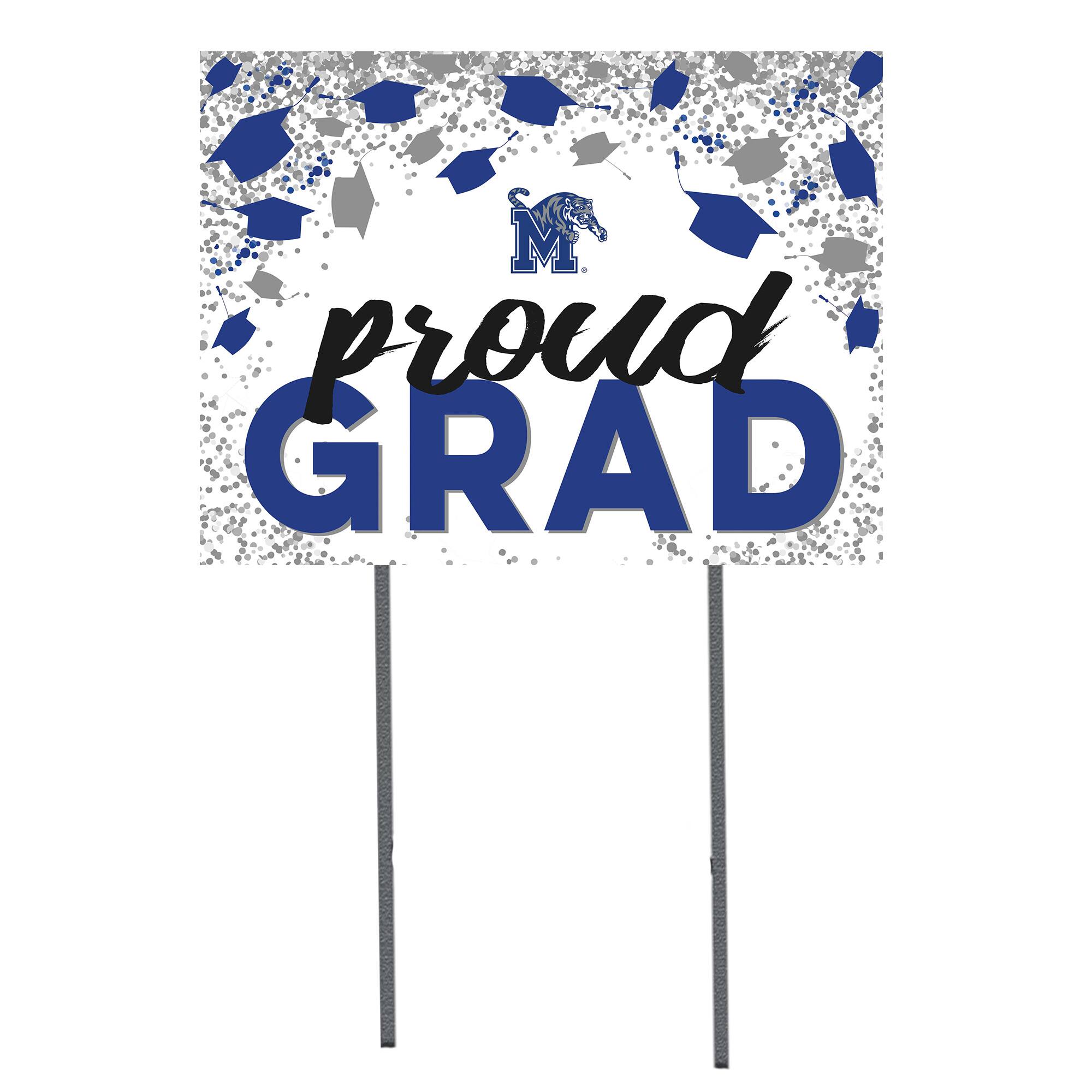 Memphis Tigers 18'' x 24'' Grad Yard Sign
