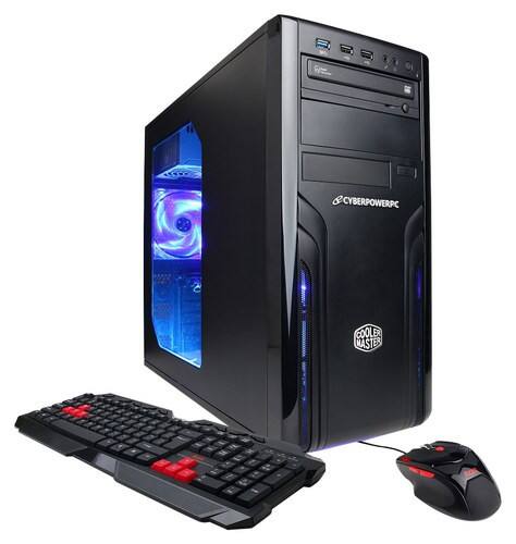 CyberPowerPC - Gamer Xtreme Desktop - Intel Core i5 - 8GB Memory - 2TB Hard Drive - Black/Blue-Front_Standard 