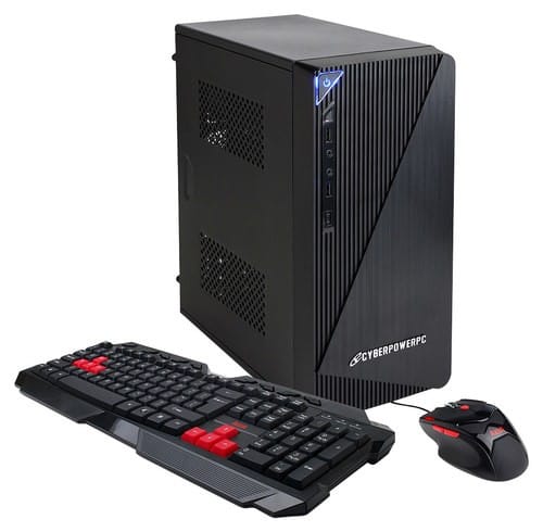 CyberPowerPC - Essential-K Desktop - Intel Pentium - 4GB Memory - 128GB Solid State Drive - Black-Front_Standard 