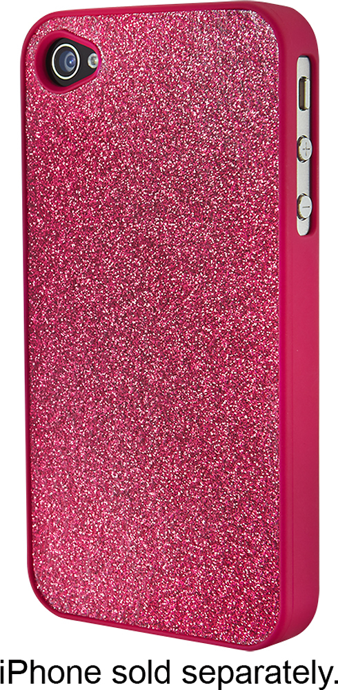 Best Buy: Dynex™ Glitter Case for iPhone® 4 and 4S Pink DX-MA4DB27