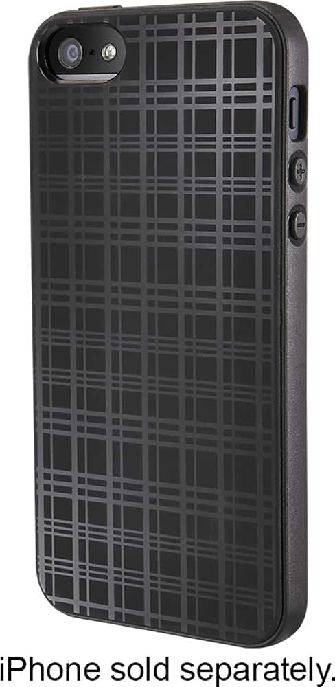 Front. Dynex™ - Case for Apple® iPhone® 5 and 5s - Black.