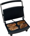 Angle Zoom. Chef Buddy - Grill and Panini Press - Brushed Steel.
