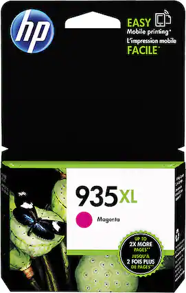 Front. HP - 935XL High-Yield Ink Cartridge - Magenta.