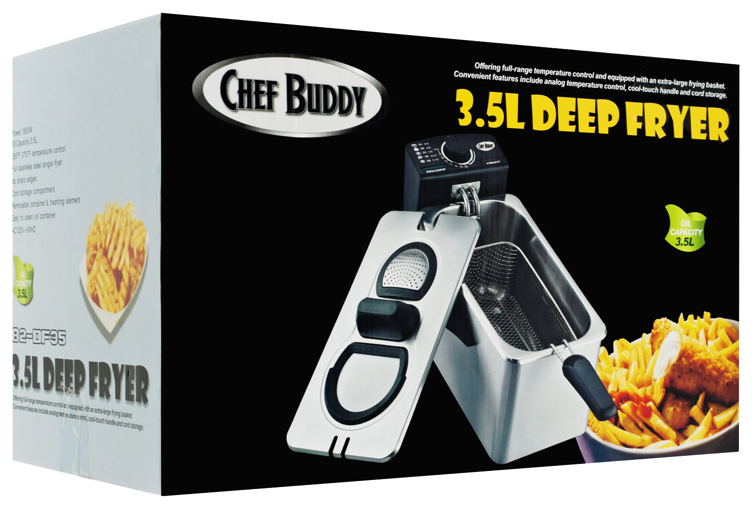 3.5L Deep Fryer with Removable Basket