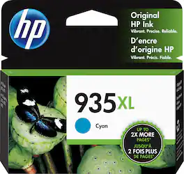 HP - 935XL High-Yield Ink Cartridge - Cyan