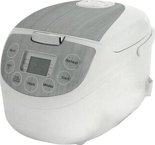 Angle Standard. Genius Chef - 4-Liter 9-in-1 Cooking Machine - White.
