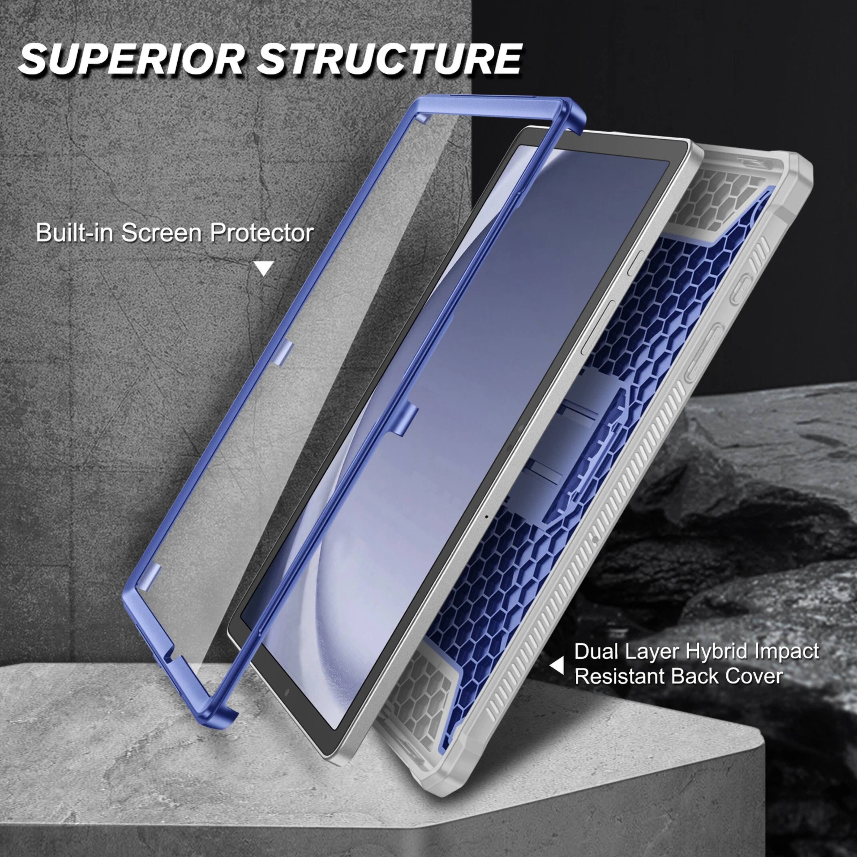 SUPERIOR STRUCTURE

Built-in Screen Protector

Dual Layer Hybrid Impact Resistant Back Cover