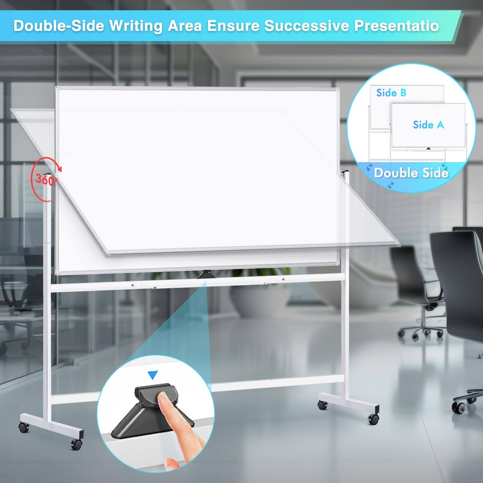 Double-Side Writing Area Ensure Successive Presentation  
Side B  
Side A  
360°  
Double Side
