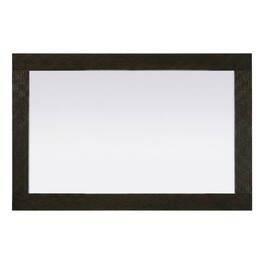 Elegant Kitchen and Bath - Noah Wooden Rectangle Mirror 22 x 32 - Chocolate Oak
