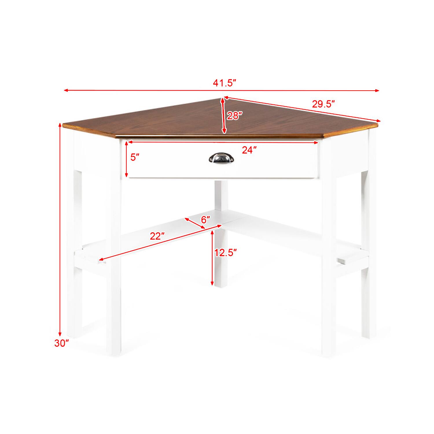 41.5" 28" 29.5" 5" 24" 22" 6" 12.5" 30"
