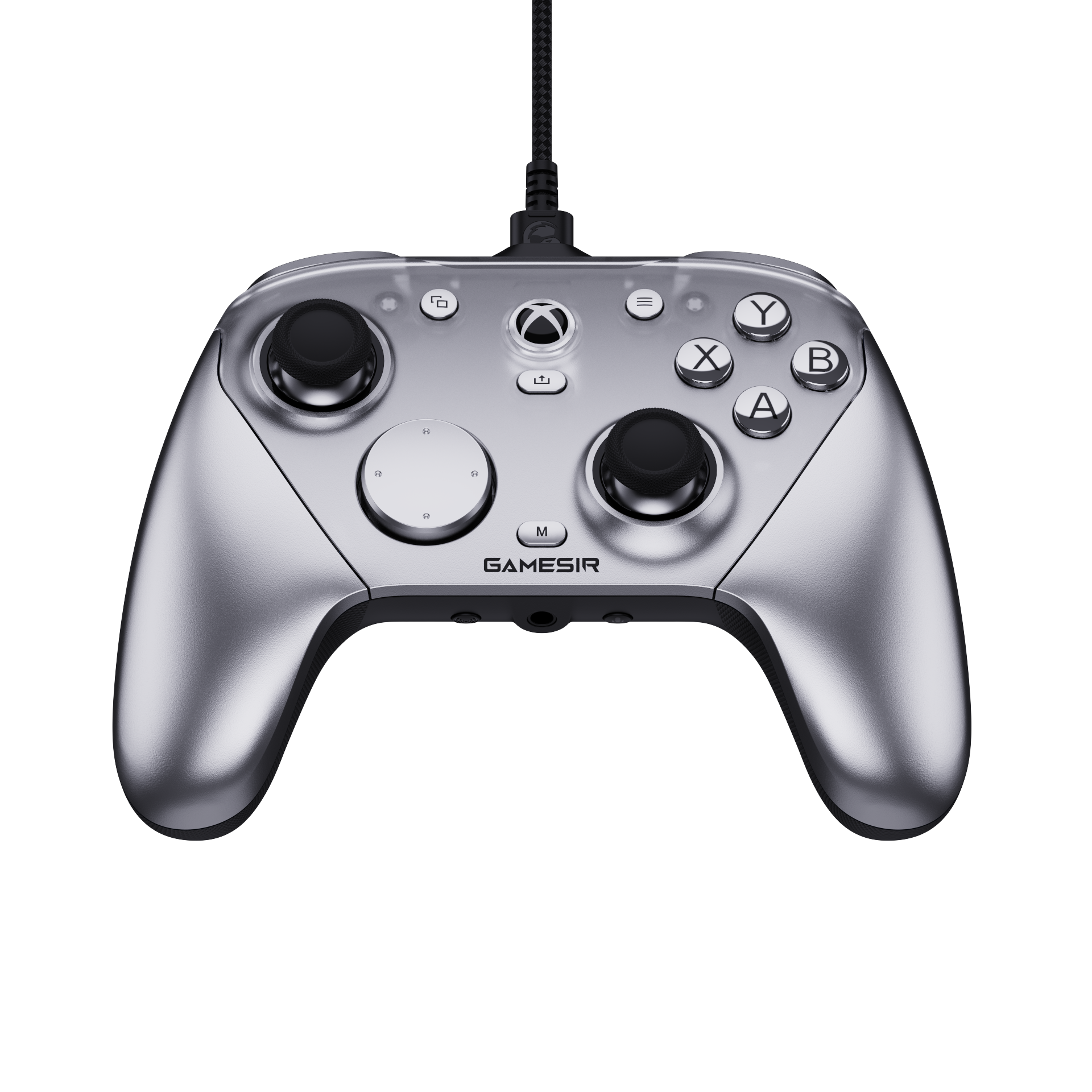 Alt View 4. GameSir - G7 Pro Wireless Controller for Xbox, PC, Android, TMR Sticks, Hall Effect Triggers, 1000Hz Polling Rate, Audio Jack - Silver.