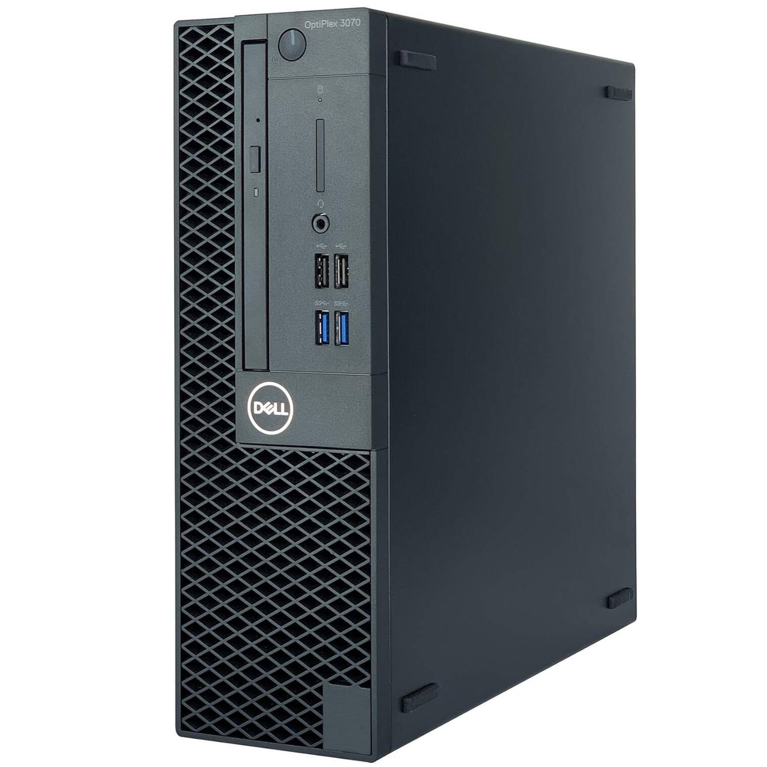 Angle. Dell - Dell OptiPlex 3070 SFF Desktop PC, Intel Core i7-9700 up to 4.7GHz, 32GB DDR4 RAM, 1TB SSD, USB Keyboard&Mouse, Win11Pro - Black.