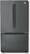 Front Standard. LG - 20.7 Cu. Ft. Side-by-Side Refrigerator with Bottom-Mount Freezer - Black.