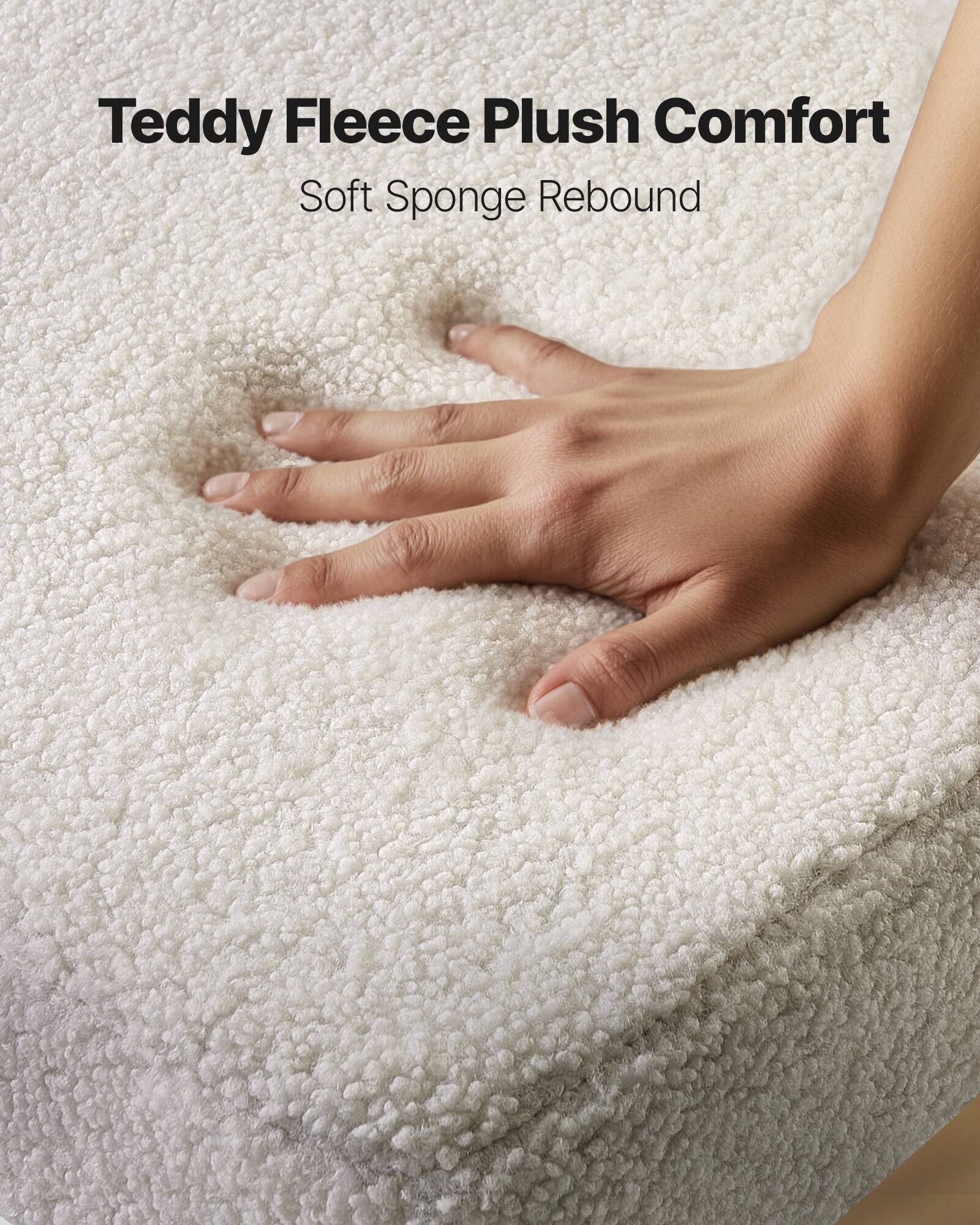 Teddy Fleece Plush Comfort  
Soft Sponge Rebound