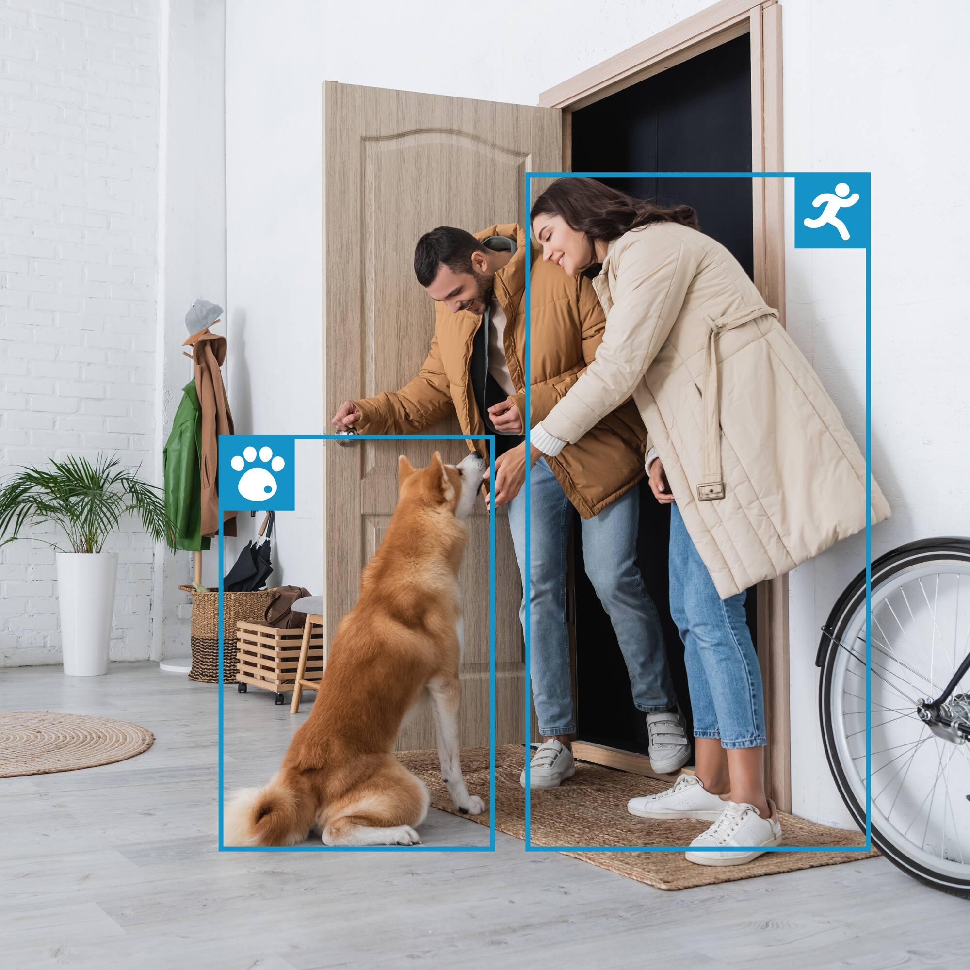 Alt View 4. Reolink - Reolink - E331 2K+ 5MP Indoor Wired Wi - Fi Pan Tilt Baby + Pet Monitor Camera with Auto - Track and Cry Detect - White - White.