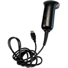 Front. Unitech - Unitech AS10 Linear Imager Scanners - Cable Connectivity - 100 scan/s - CCD - Linear - USB - Black - Black.
