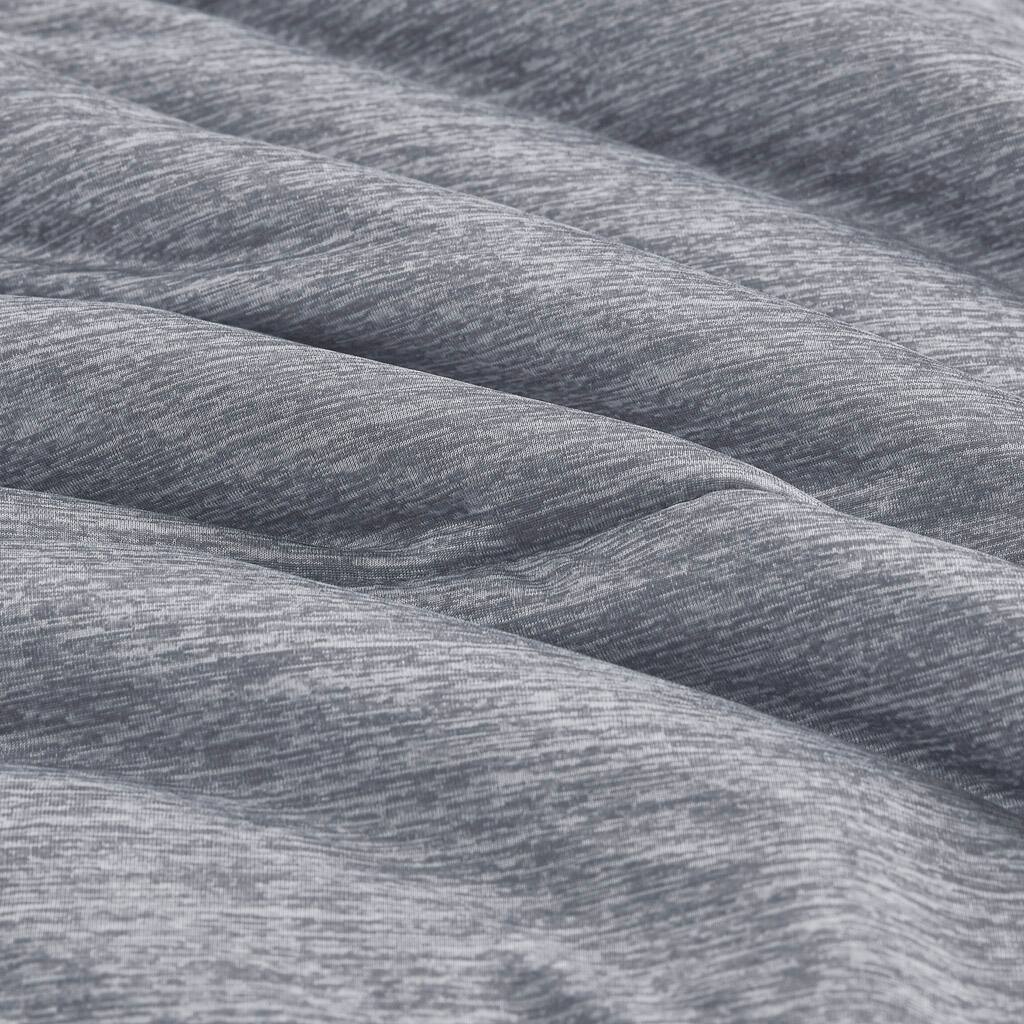 Alt View 5. Gracie Mills - Gracie Mills Heathered Jersey Knit Down Alternative Comforter - Grey.