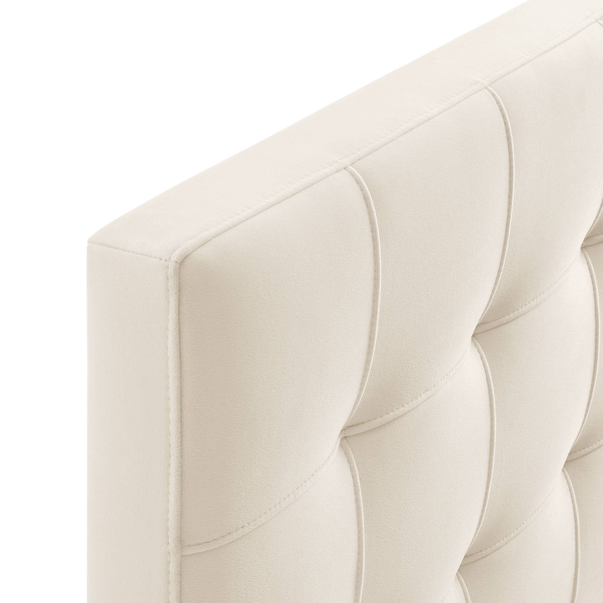 Alt View 4. Modway - Lily Biscuit Tufted Performance Velvet Headboard by Modway - Alabaster.