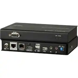 Aten Technology - USB HDMI HDBaseT 2.0 KVM Extender (4K@100 m) - Black