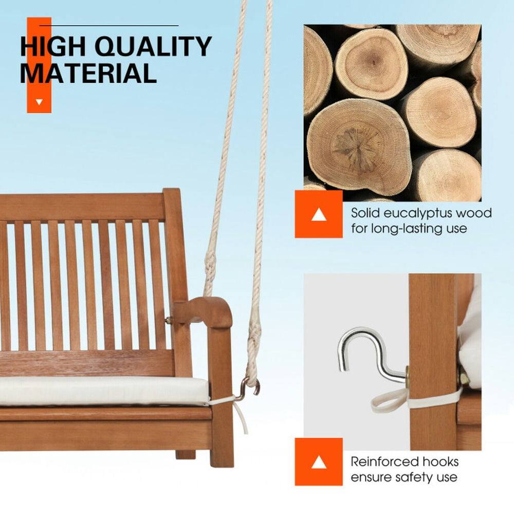 HIGH QUALITY MATERIAL

Solid eucalyptus wood for long-lasting use

Reinforced hooks ensure safety use