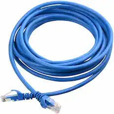 Front. Sanoxy - CAT 6 Ethernet Cable Lan Network CAT6 Internet Modem Blue RJ45 Patch Cord 50ft - Blue.