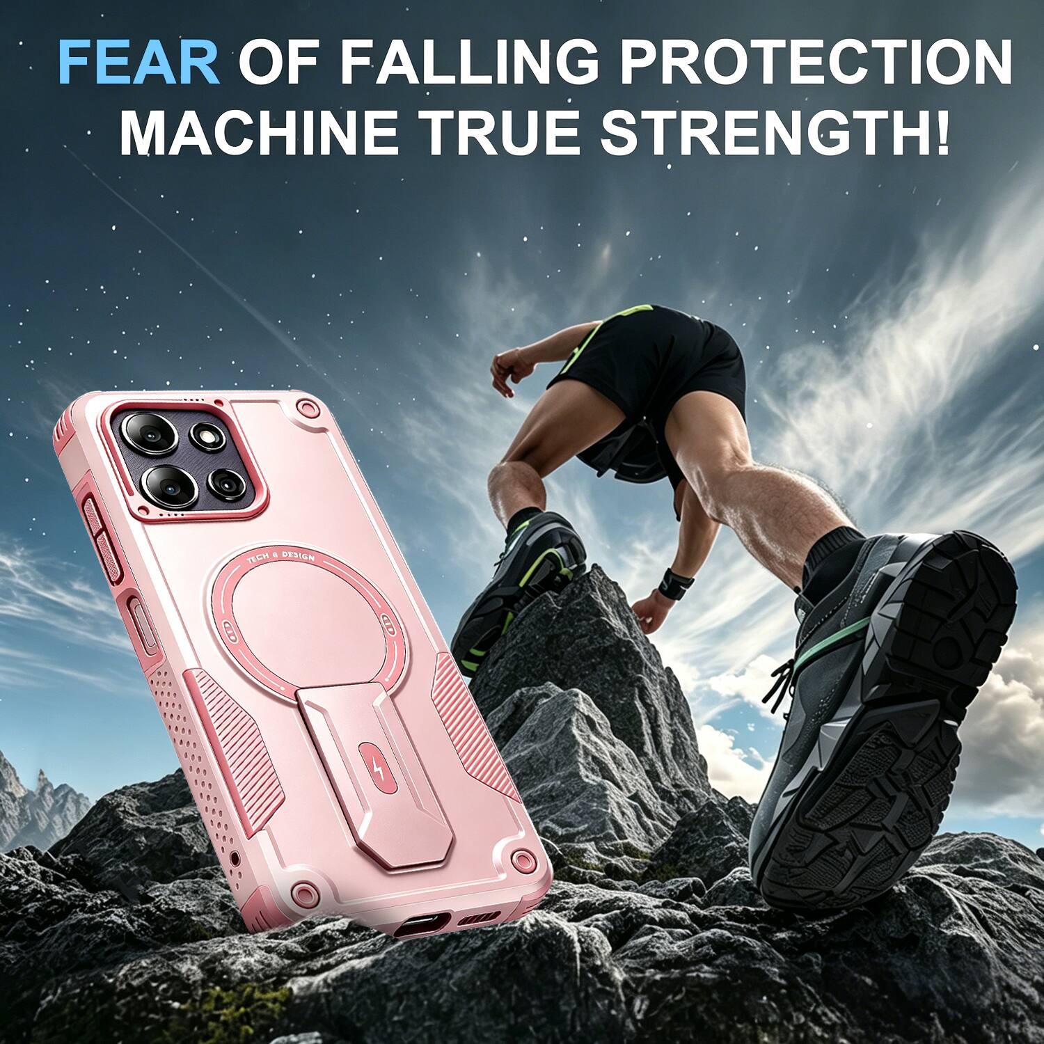 FEAR OF FALLING PROTECTION MACHINE TRUE STRENGTH!  
& DESIGN TECH