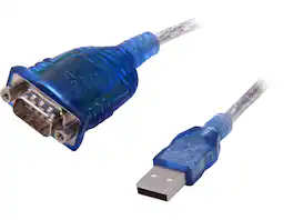 Cables to Go - C2G 26886 USB to DB9 Serial RS232 Adapter Cable, (1.5 Feet, 0.45 Meters) - Blue