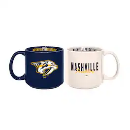 Logo Brands - Nashville Predators 2-Pack 15oz. Stackable Mug Set - Multicolor