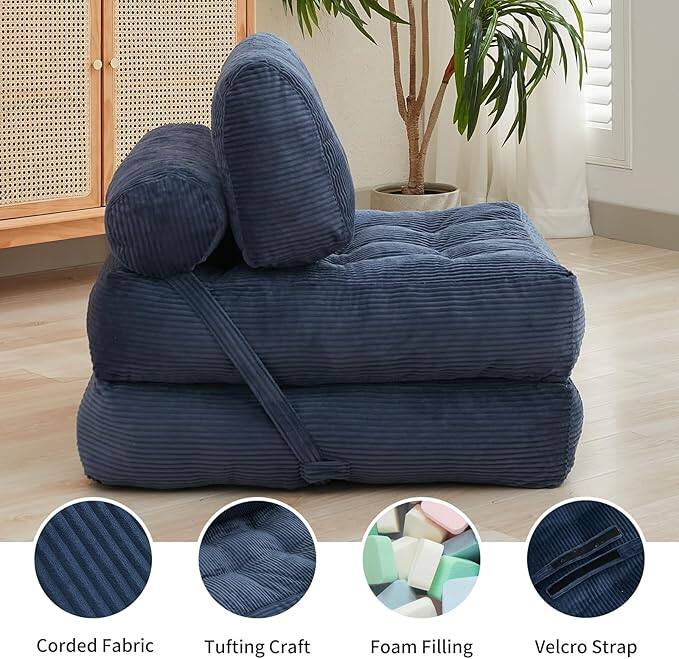 Corded Fabric  
Tufting Craft  
Foam Filling  
Velcro Strap