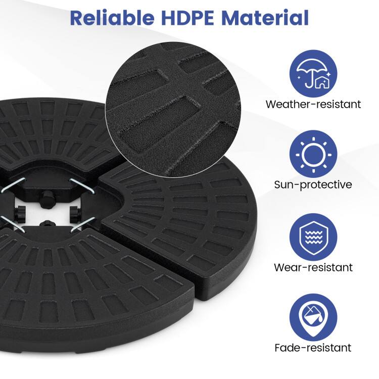 Reliable HDPE Material

- Weather-resistant
- Sun-protective
- Wear-resistant
- Fade-resistant