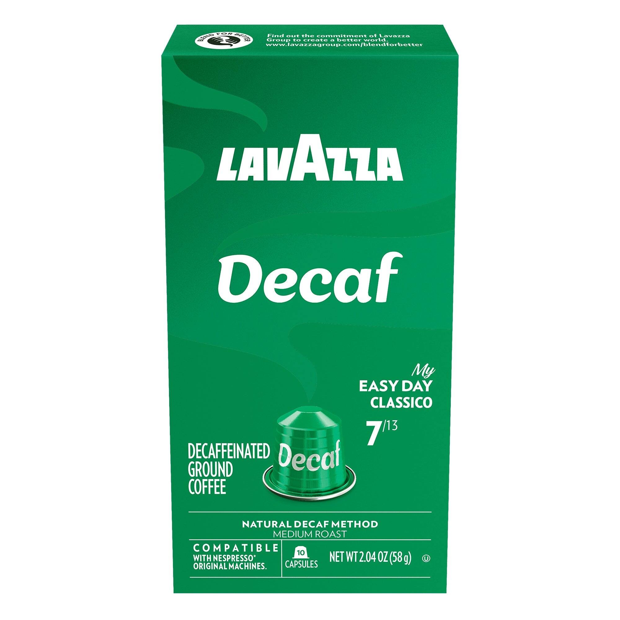 Lavazza - Decaf Aluminum Capsules Compatible with Nespresso* Original Machines, Medium Roast, 30 Ct