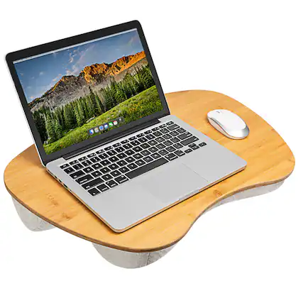 Front. LapGear - Bamboo Lap Desk (Fits up to 17.3" Laptop) - Natural.