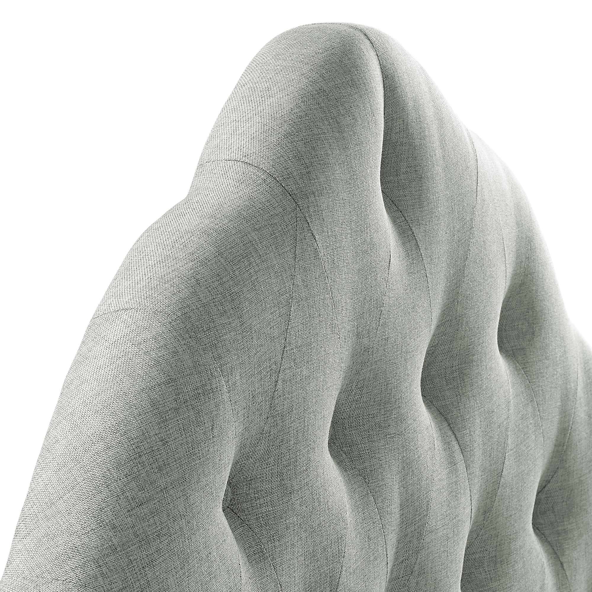 Alt View 2. Modway - Sovereign Upholstered Fabric Queen Headboard by Modway - Gray.