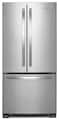 Whirlpool - 33 in. Wide 22 cu. ft. French Door Refrigerator with Humidity-Controlled Crispers - Stainless Steel