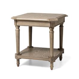 Maven Lane - Pullman Traditional Square Wooden Side Table Finish - Antiqued Grey