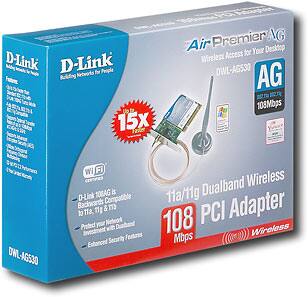 Angle Standard. D-Link - 802.11a/g Dual-Band Wireless PCI Adapter.