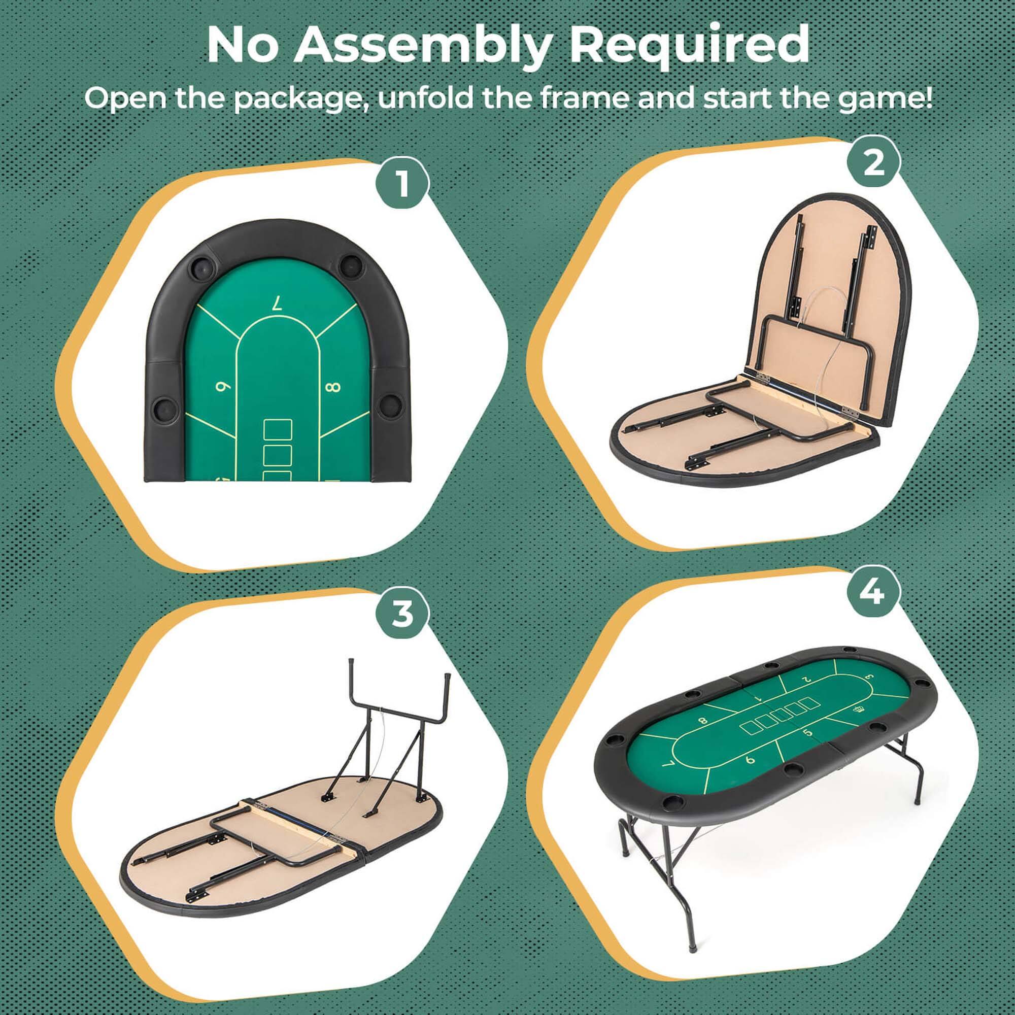 No Assembly Required
Open the package, unfold the frame and start the game!
1 2 3 4