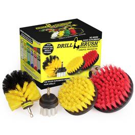 Drillbrush - Drill Powered Cleaning Brush Attachments - Time Saving Cleaning Kit - Great for Cleaning Tile and Grout