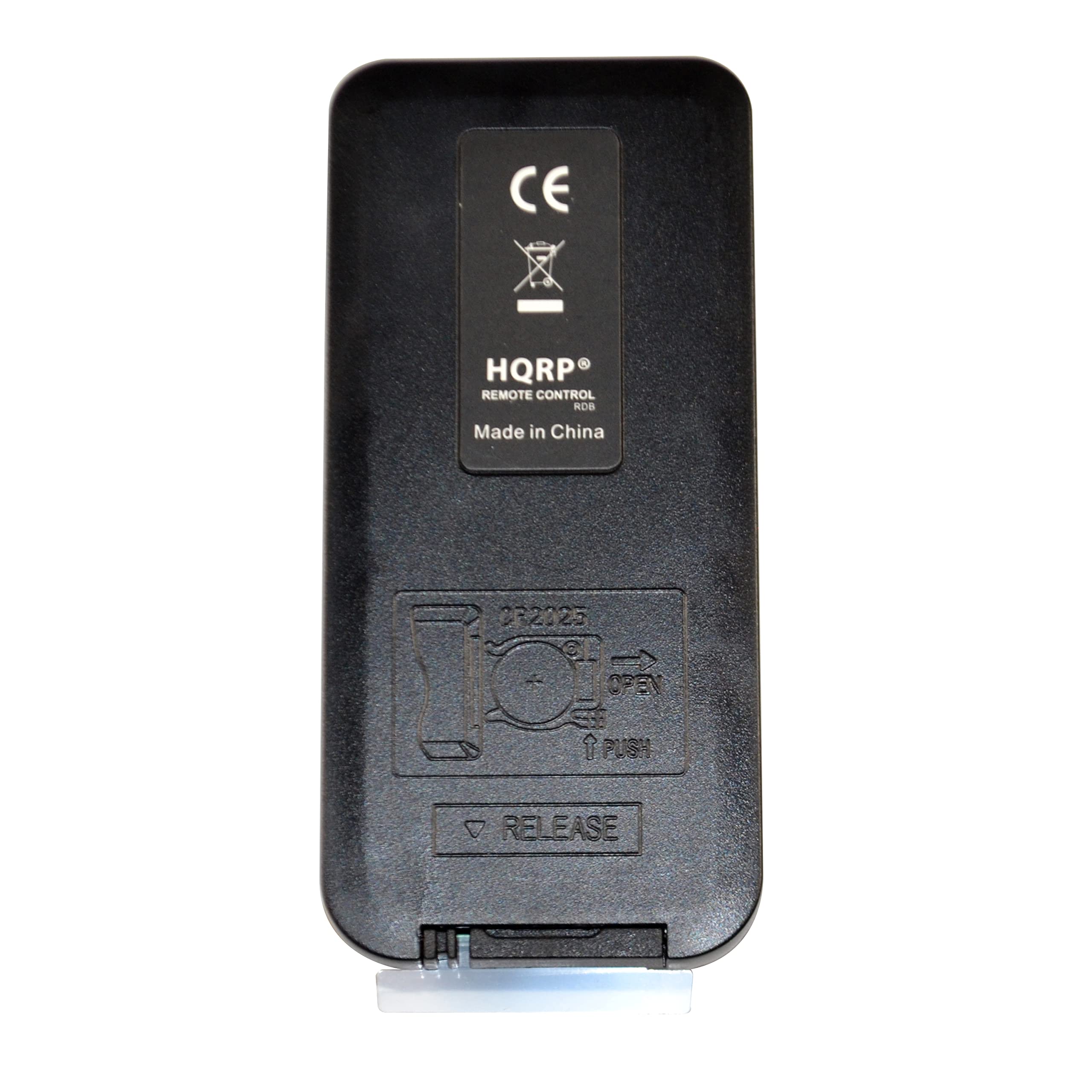 CE - HQRP REMOTE CONTROL RDB  
Made in China  
CF2025  
1 PUSH RELEASE