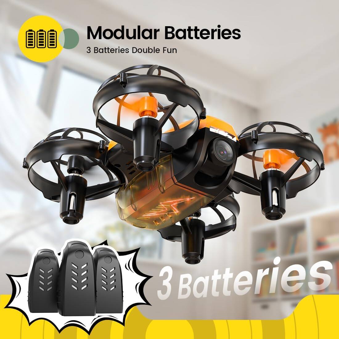 Modular Batteries  
3 Batteries Double Fun  
3 Batteries